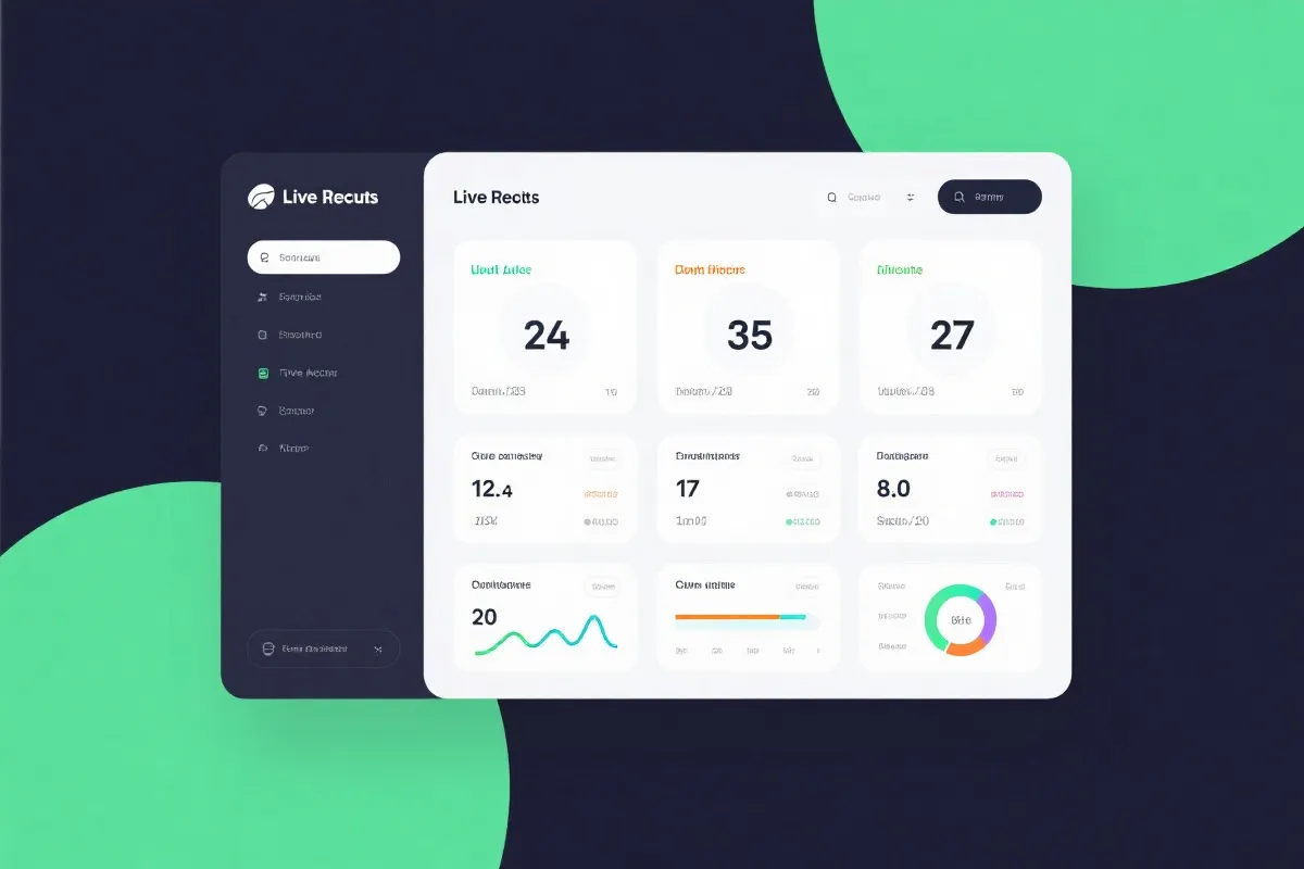 开奖直播结果界面示意